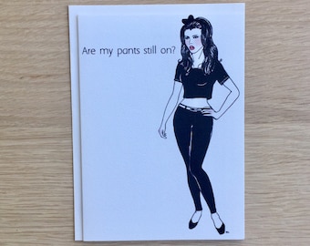 Funny Blank Inside Greeting Card