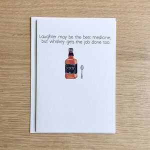 Carte de voeux de whiskey drôle pour toutes les occasions