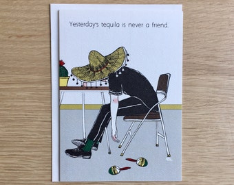 Funny Blank Inside Greeting Card For All Occasions