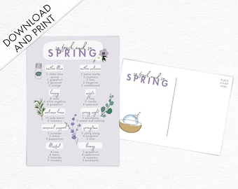 Spring "So Fresh and So Spring" Diffuser Blends Download and Print Card