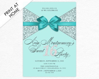 Sweet 16 Birthday Invitation