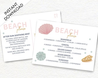 Beach Please Summer Diffuser Blends Happy Mail Download and Print Card