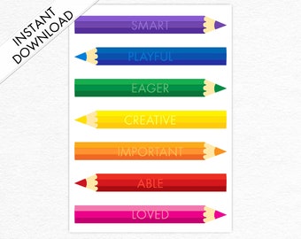 Colorful Rainbow Card for a Student or Teacher