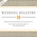 LOVE Bridal Shower Registry Card Customizable Colors Print | Etsy