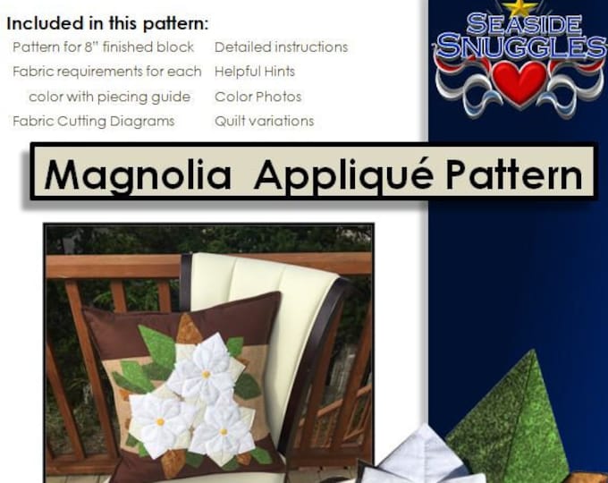 Magnolia Pattern Magnolia Quilt Pattern - PDF - Etsy Canada