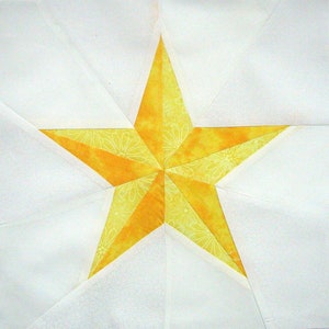 Pattern: Spinning 5-Point Star Quilt Block image 2