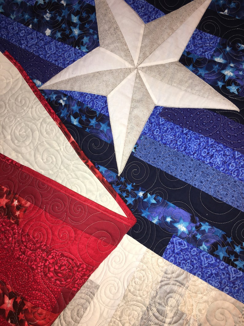 Pattern Texas Flag jelly Roll Race Quilt Etsy