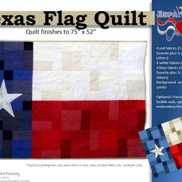 Pattern: Texas Flag Quilt