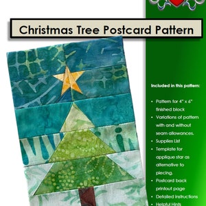 Motif : carte postale de sapin de Noël