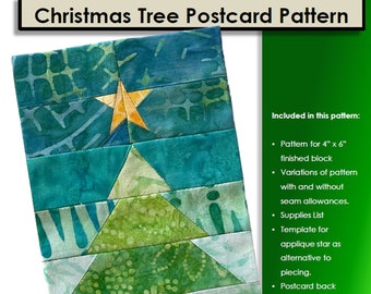 Pattern: Christmas Tree Postcard