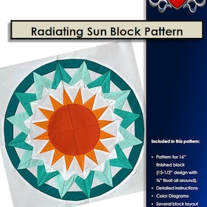 Digital Pattern: Radiating Star Block