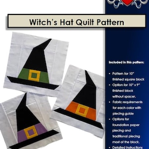 Digitalt mönster: Häxhattblockmönster