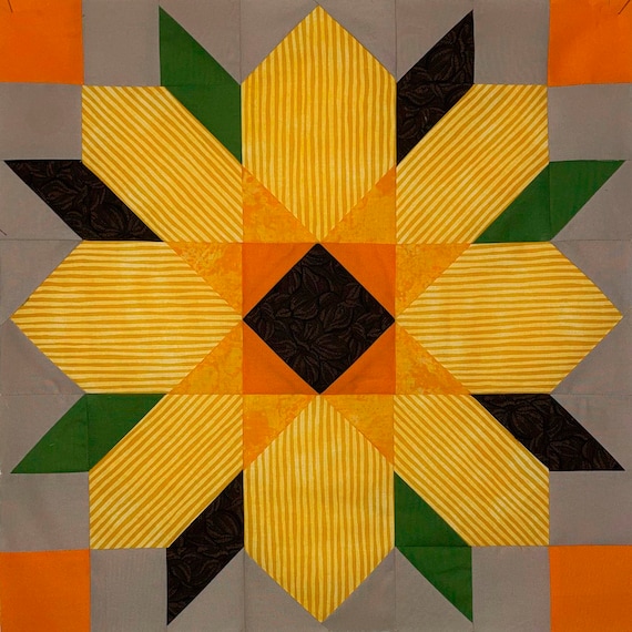 easy sunflower quilt pattern