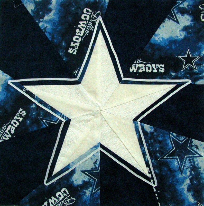Pattern: Spinning 5-Point Star Quilt Block image 3