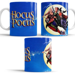 Hocus Pocus Sanderson Sisters Mokken Sjabloon Bundel voor Sublimatie, Volledige Mok Wrap, PNG Instant Digitale Download afbeelding 4