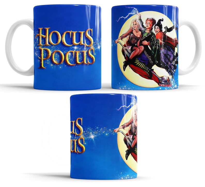 Hocus Pocus Sanderson Sisters Mokken Sjabloon Bundel voor Sublimatie, Volledige Mok Wrap, PNG Instant Digitale Download afbeelding 4