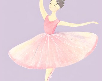 En Pointe Elegance - Impresión digital de bailarina caprichosa