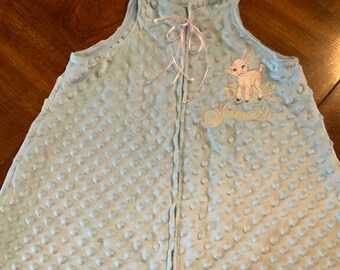 minky sleep sack