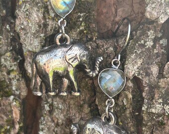 Lucky elephant earrings