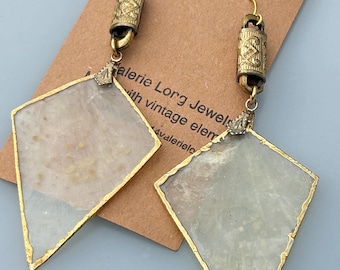 Translucent boHo Shell Earrings