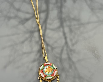 Antique Micromosaic necklace Italy