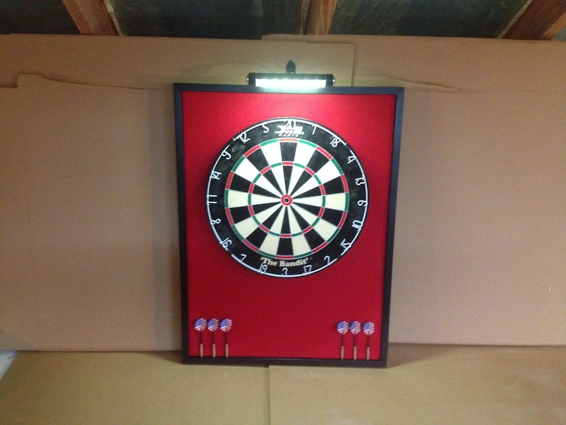 Raised Center LED Lighted Custom Dart Board Backboard 24 Etsy