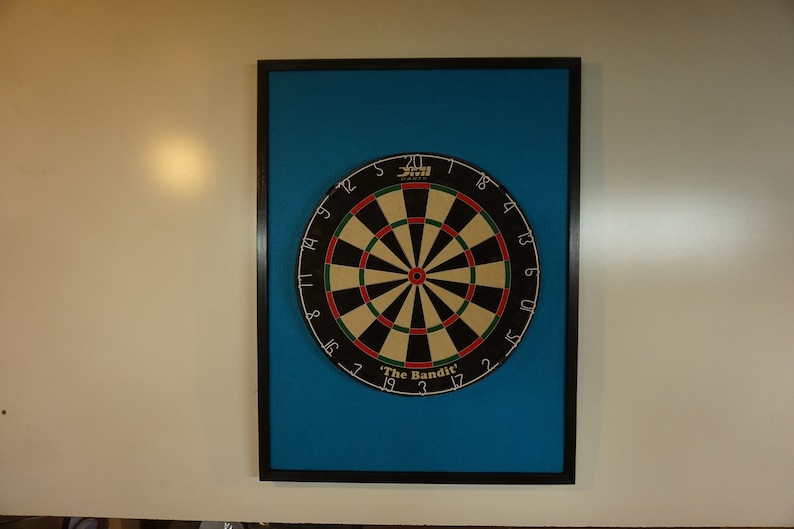 Peacock Colored & Black Trim Dart Board Backboard/surround Etsy