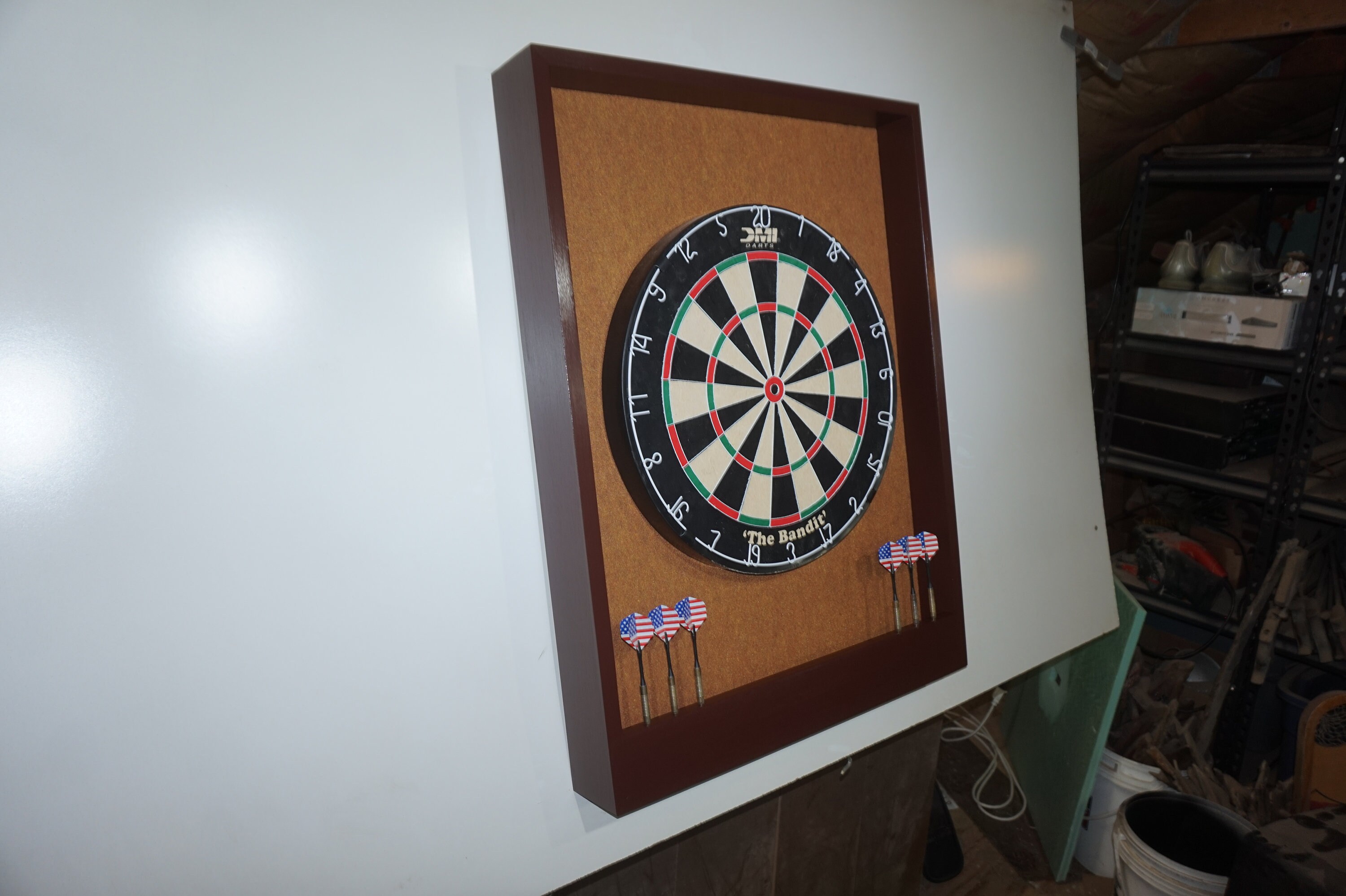 Custom Copper & Mahogany Colored Trim Dart Board Etsy