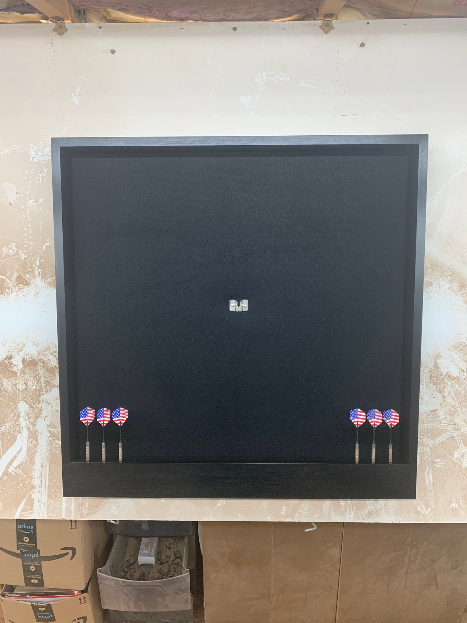 All Black Dart Board Backboard Oversized 32 X 32 Surround Etsy