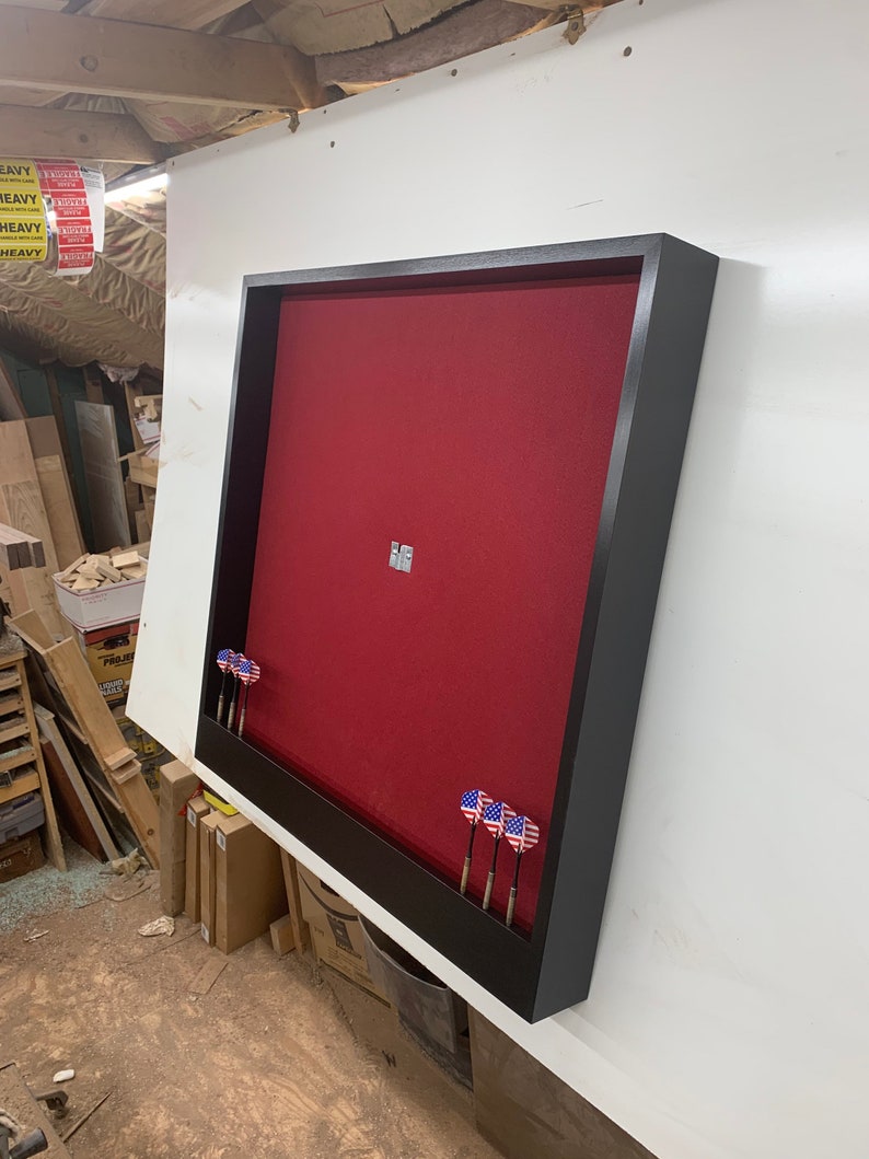 Ruby & Black Dart Board Backboard Oversized 32 X 32 Surround Etsy