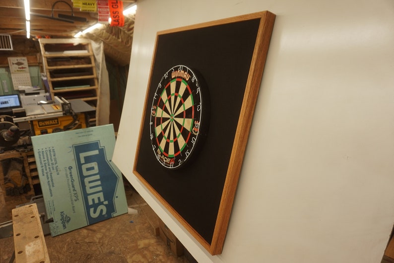 Solid Oak 32 X 32 Oversized Dart Board Backboard Etsy