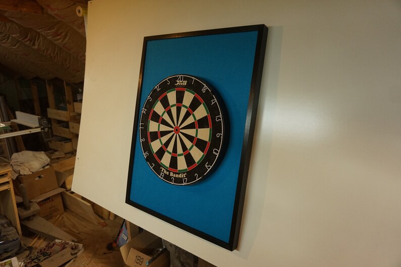 Peacock Colored & Black Trim Dart Board Backboard/surround Etsy