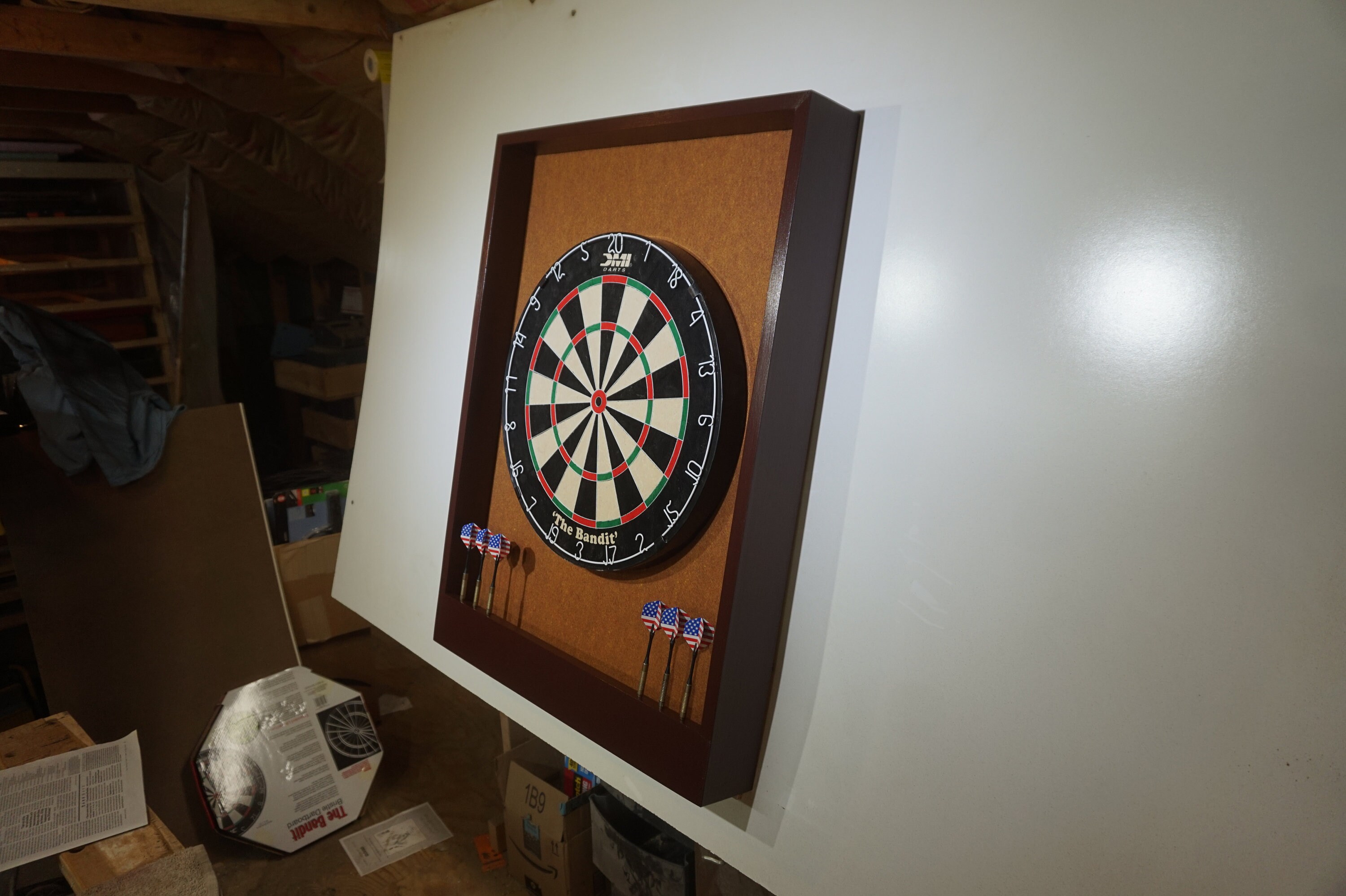 Custom Copper & Mahogany Colored Trim Dart Board Etsy