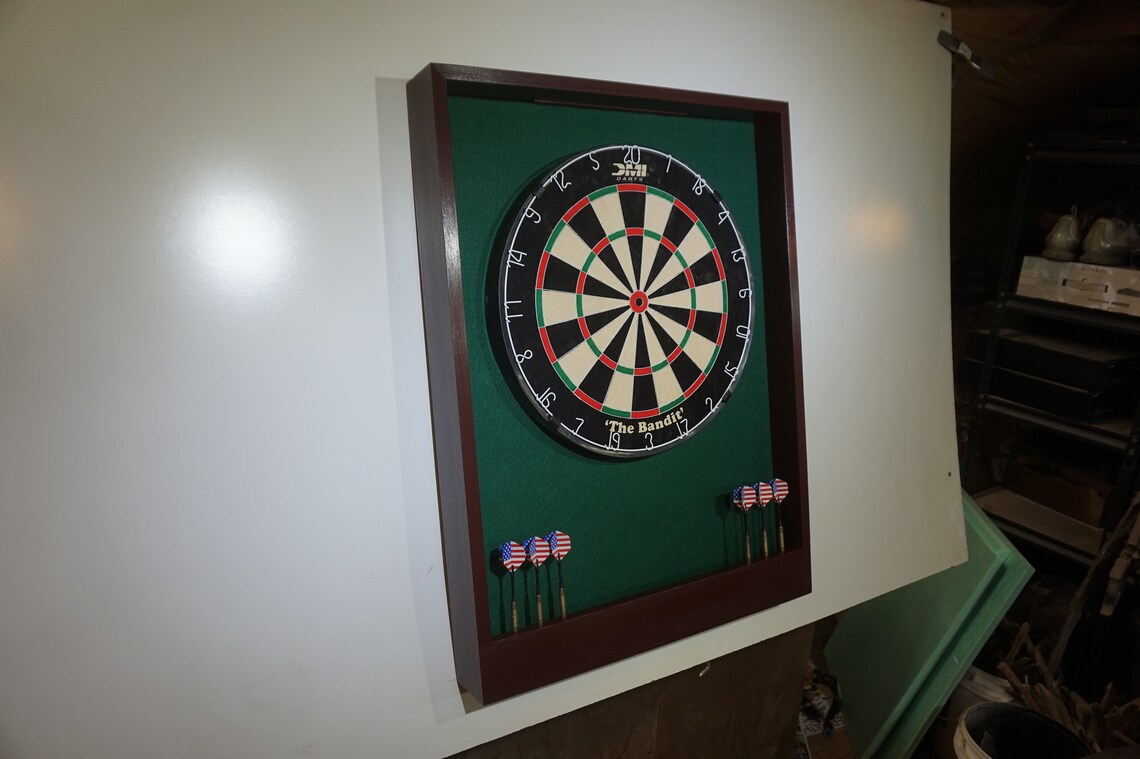 Low Ceiling Dartboard Backboard w/Raised/Off Center Mount and Etsy