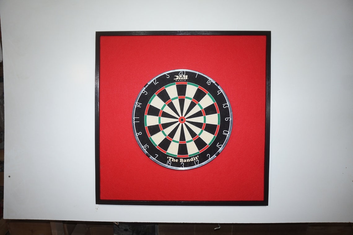 OVERSIZED 32 X 32 Red Dart Board Backboard W/black Etsy