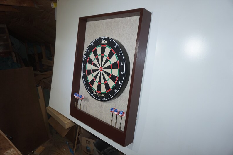 Sandstone & Mahogany Colored Trim Dart Board Etsy