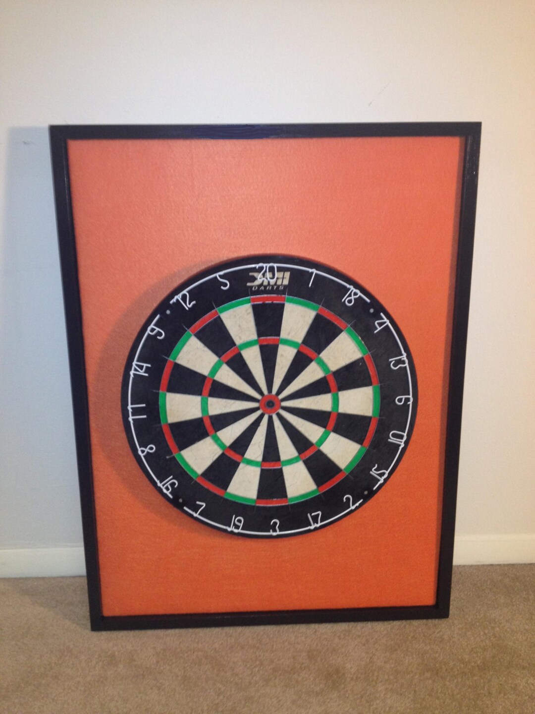 Orange W/ Black Trim Dart Board Backboard Wall Protector & DMI Etsy
