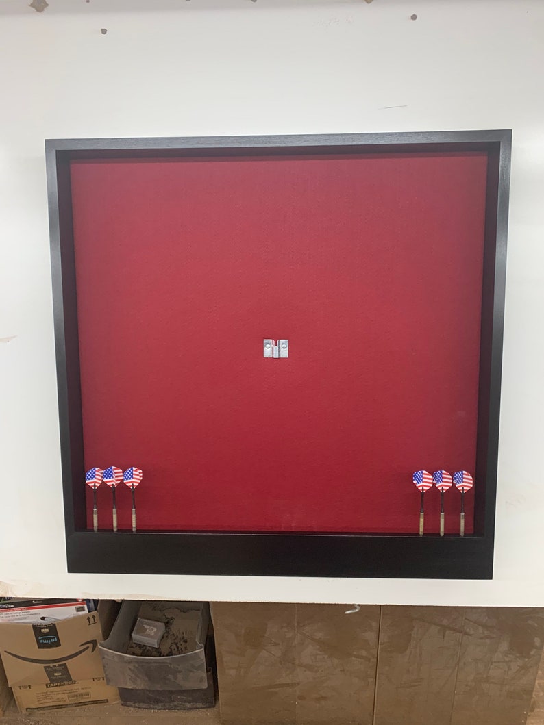 Ruby & Black Dart Board Backboard Oversized 32 X 32 Surround Etsy