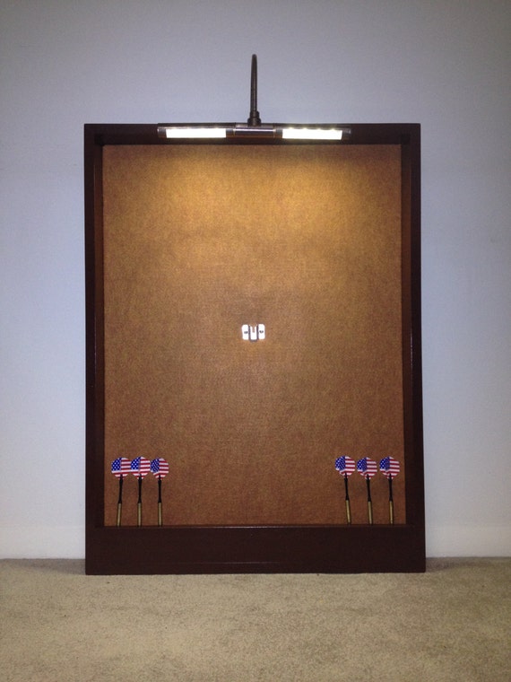 GRAN Board. Custom lighted dart cabinet for my man cave.  Unique man cave  ideas, Dart board cabinet, Game room basement