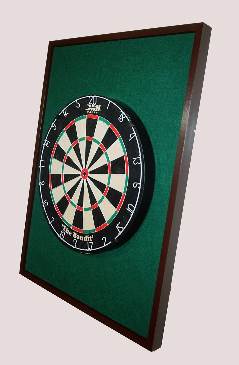 Kelly Green & Mahogany Colored Trim Dart Board Backboard Wall Etsy