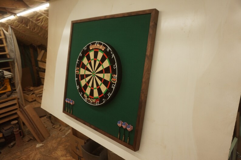 Solid Walnut 32 X 32 Oversized Dart Board Etsy