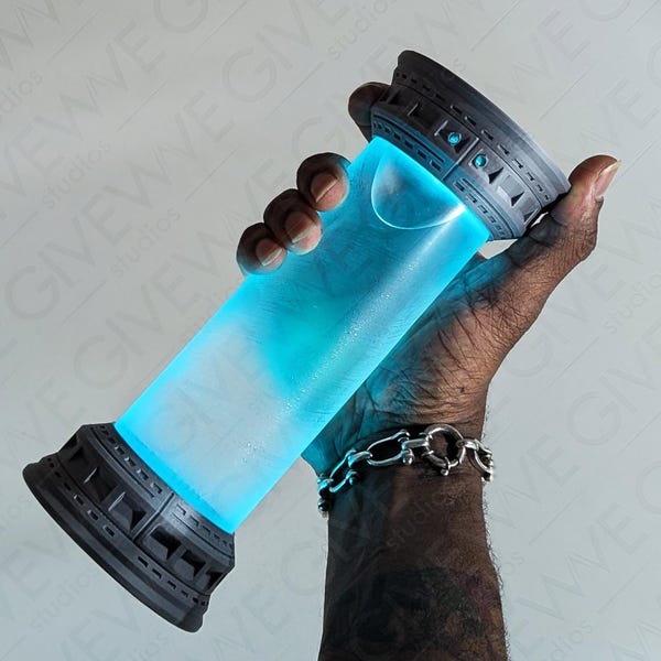 Botella de agua DIY de tanque de bacta de Star Wars de 16 oz/24 oz: accesorio de cosplay con LED RGB