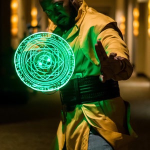 Strange Light up LED Power Spell disc prop ( cosplay, halloween, conventions )