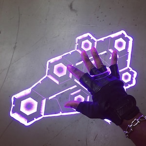 Overwatch Sombra Hack Light up Prop ( Cosplay, comiccon, costume, halloween )