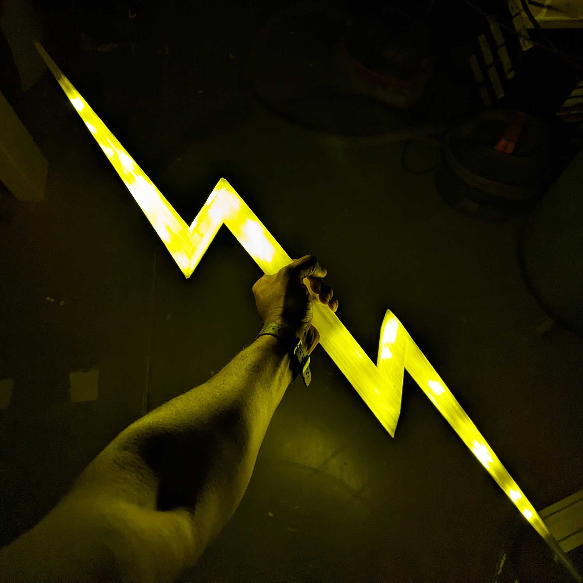 LED Zeus Lightning Bolt Prop DIY Kit - Etsy UK