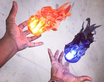 Floating fireball prop 2.0 ( cosplay, convention, halloween )