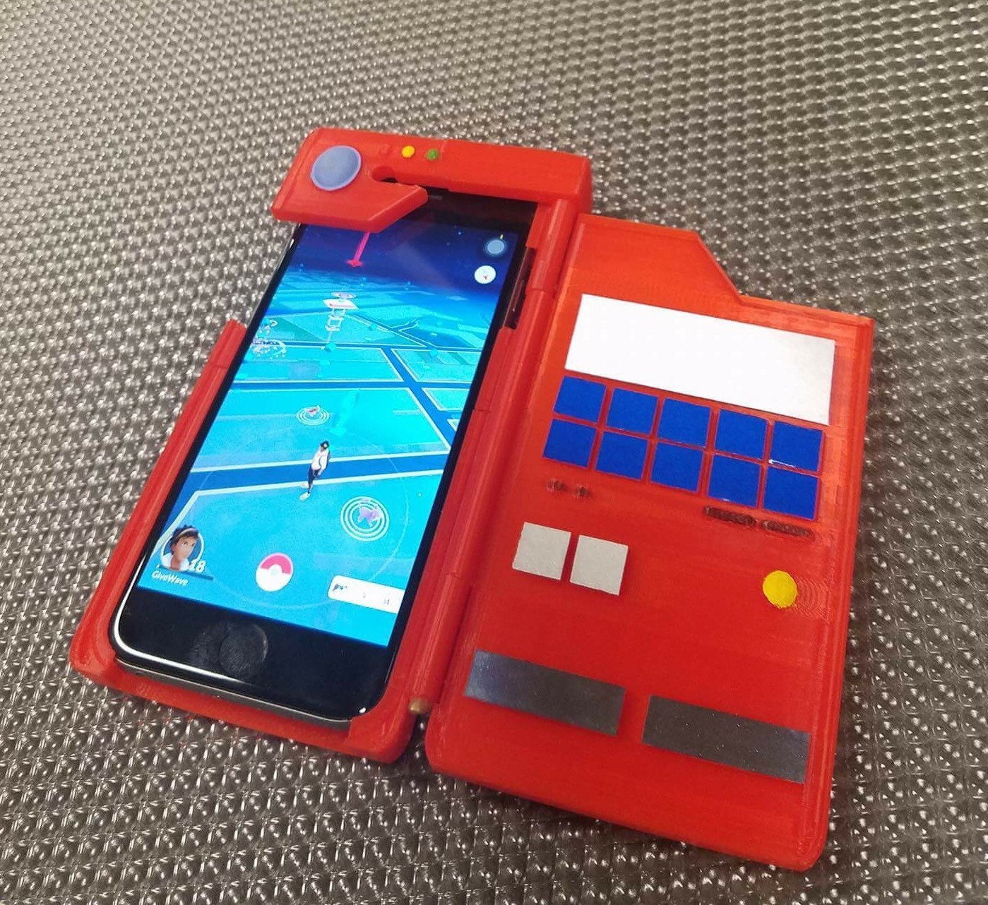 3D-printed Pokédex for playing 'Pokémon Go' has built-in battery