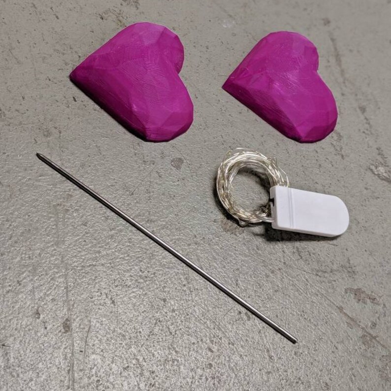 K/DA Ahri LED Low-poly Heart Prop ( Cosplay, Costume, Halloween ...