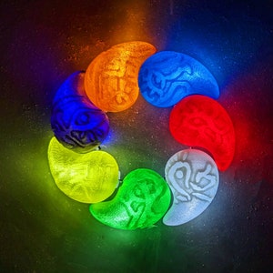 TOTK Will of the Sages &quot;Secret Stones&quot; Light up Zonai Tears LED gem ( cosplay, convention, costume, prop, halloween )