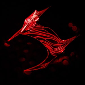 Crimson Witch LED Light Up Headpiece ( convention, cosplay, costume, halloween )